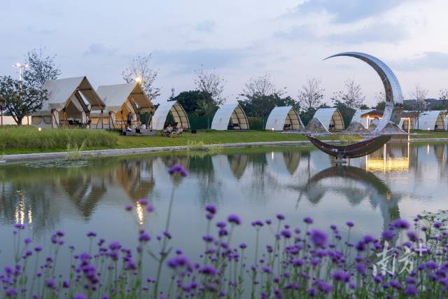 网红打卡地红花小镇